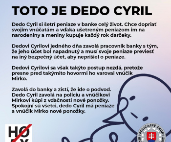 Aktuality / Seniori pozor na podvodníkov - foto
