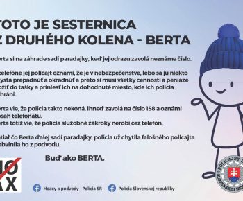 Aktuality / Seniori pozor na podvodníkov - foto