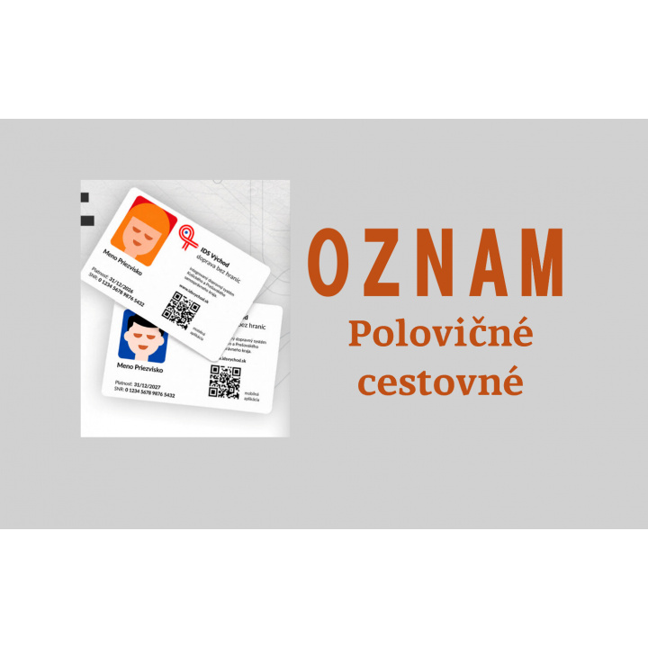 Polovičné cestovné od 12.10.2026